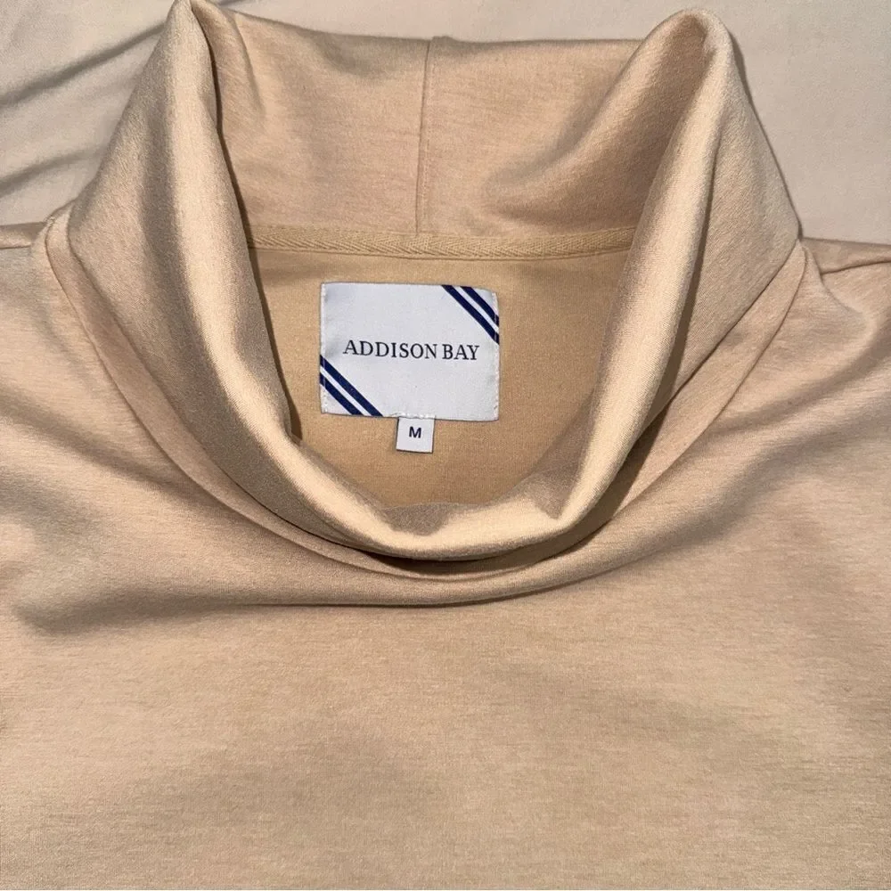 Addison Bay everyday cream turtleneck top size Med- excellent condition